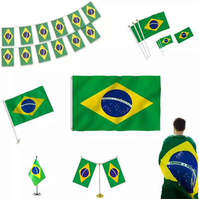 флаги стран 100% полиэстер флага страны 3X5ft Бразилия изготовленные на заказ